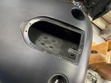 Denim Black W Emblems Gas Fuel Tank Harley wide Glide FAt Bob Dyna OEM Nice!