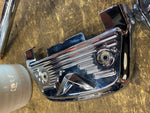 OEM Harley V Logo Passenger Floorboard Chrome Covers FLH Road King Touring Glide