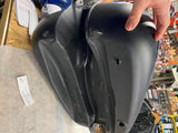 Denim Black W Emblems Gas Fuel Tank Harley wide Glide FAt Bob Dyna OEM Nice!