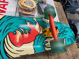 KRYPTONICS 36" Longboard Skateboard 62mm wheels Trucks Fancy Graphics Barely use