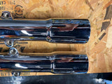Chrome Fork Legs Sliders Harley Fatboy Heritage Softail 41mm 07^ FLST FLSTF 25MM