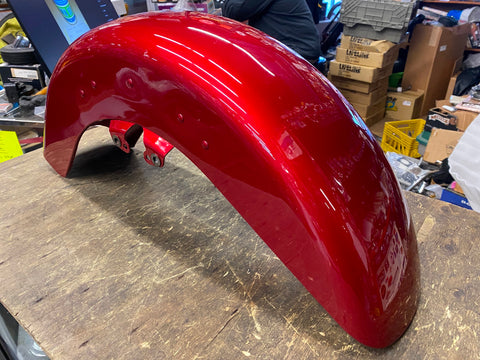 Front fender Harley Red Street Road Glide OEM Factory New T/o Touring BAgger