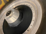 00^ Sold Disc Front Mag Wheel Harley Fatboy Softail Heritage Chopper 3x16 Dunlop