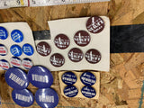 Vtg Lot Election Pins Political Candidates Butera Broderick Merrick Dawida Hughe