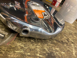 Polished Brake Backing Plate Left Side for Harley FL Panhead Shovelhead 1948-66