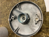 Polished Brake Backing Plate Left Side for Harley FL Panhead Shovelhead 1948-66