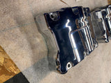 Chrome Rocker Boxes Twin Cam Harley Touring Dyna softail Pair upper lower oem