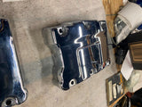 Chrome Rocker Boxes Twin Cam Harley Touring Dyna softail Pair upper lower oem