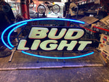 Bud Light Neon Sign Bar Light Vtg Tavern Budweiser Breweriana Beer Tap room Cave