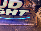Bud Light Neon Sign Bar Light Vtg Tavern Budweiser Breweriana Beer Tap room Cave