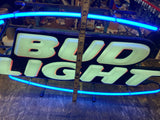 Bud Light Neon Sign Bar Light Vtg Tavern Budweiser Breweriana Beer Tap room Cave