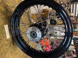 Rear Spoke Wheel Harley Softail Sportster Heritage Dyna Black 3/4 00^ FXST 3X16