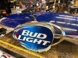 Bud Light Pool Table Light 45" Beer Brewery Advertising Sign Budweiser Vtg