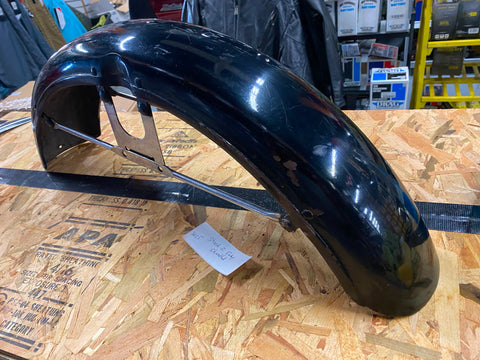 Vivid Black Front Fender OEM Shovelhead FX Superglide Ironhead Sportster Harley