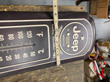 Jeep Military CJ2A Wall sign Thermometer Display Advertising WW2 Collectible NUT