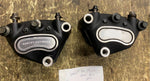 Dual Disc Front Brake Calipers 00^ Touring FLH Dyna Sportster OEM Harley 4 pisto