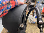 Oil Tank Wrap Around Harley Softail Evo 1986-99 Wrinkle Black nIght train Fatboy
