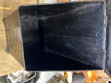 Antique Victorian Ornate Coal Scuttle Hod Caddy Tin Box Fireplace Ash Bin 1880's
