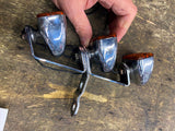 Vtg Lights Fork Deco Harley Shovelhead Panhead Gold Wing Light bar Glide Marker