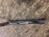 Low Chrome Handlebars 1" 2" tall Harley Sportster Dyna Softail Custom Chopper!