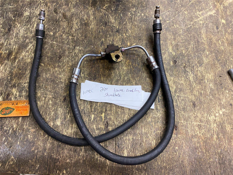 Front Brake Lines Lower Harley Shovelhead Ironhead Sportster Dual Disc 1977-83