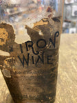 Vtg Elixor Bottle Glass 1900's Medicine Iron Wine Heyner Cleveland oh Quack Anti