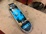 Vintage 31" Wooden Skateboard Skull Grim Reaper Design Team Thunder Trucks