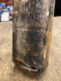 Vtg Elixor Bottle Glass 1900's Medicine Iron Wine Heyner Cleveland oh Quack Anti