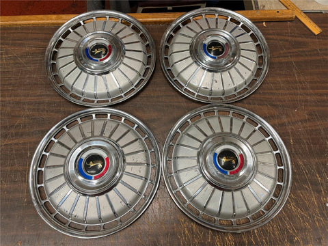 1962 Rare Ford Galaxy Sunliner Starliner14” Full Hubcaps 4 Beautiful Convertible
