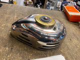 Custom S&S Air Cleaner Harley Brass Inlays chopper Softail Rigi Slotted Artwork!