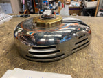 Custom S&S Air Cleaner Harley Brass Inlays chopper Softail Rigi Slotted Artwork!