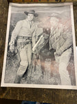 Signed Picture TV Wagon Train Series 1957-62 Actors Rob horton Ward bond Western
