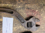Vtg Beemis & Call b&c Adjustable Wrenches Springfield mass Tools Curved S Pair!