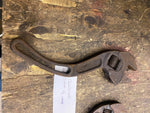 Vtg Beemis & Call b&c Adjustable Wrenches Springfield mass Tools Curved S Pair!