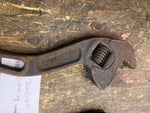 Vtg Beemis & Call b&c Adjustable Wrenches Springfield mass Tools Curved S Pair!