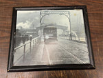 Vtg Carnegie Library Of Pittsburgh Smithfield St Bridge Railcar Photo Frame 1912