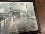 Vtg Carnegie Library Of Pittsburgh Smithfield St Bridge Railcar Photo Frame 1912