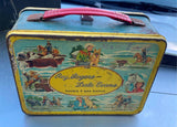 Vtg 50's Roy Rogers Dale Evans Tin Lunch Box American Thermos Double R Bar Ranch