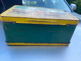 Vtg 50's Roy Rogers Dale Evans Tin Lunch Box American Thermos Double R Bar Ranch