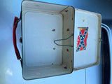 Vtg 50's Roy Rogers Dale Evans Tin Lunch Box American Thermos Double R Bar Ranch