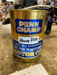 Vtg Metal Penn Champ Oil Can Butler pa Unopened Rare 60's Quart Gas Tin Metal!