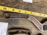 Vtg Buffalo Ny mfg Co Adjustable Wrenches Tools Curved S Wrench Antique Auto Pr!