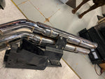 Harley Vrod Exhaust pipes VRSCA Slip On mufflers Vance Hines Bracket Mount Assy!