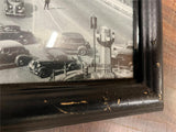 Vtg Carnegie Library Of Pittsburgh Liberty Bridge 1933 Framed Photograph