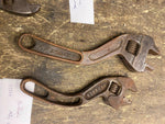 Vtg Buffalo Ny mfg Co Adjustable Wrenches Tools Curved S Wrench Antique Auto Pr!
