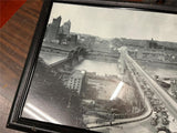 Vtg Carnegie Library Of Pittsburgh Liberty Bridge 1933 Framed Photograph