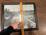 Vtg Carnegie Library Of Pittsburgh Liberty Bridge 1933 Framed Photograph