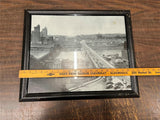 Vtg Carnegie Library Of Pittsburgh Liberty Bridge 1933 Framed Photograph