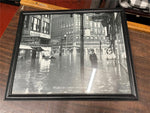 Vtg Carnegie Library Of Pittsburgh Market St/ Liberty Ave Flood 1936 Photo Frame