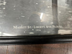 Vtg Carnegie Library Of Pittsburgh Market St/ Liberty Ave Flood 1936 Photo Frame